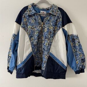 VINTAGE- Active Frontier 90’s Windbreaker Bomber Jacket Aztec size XL